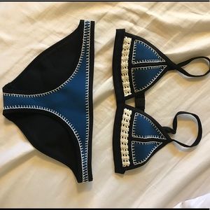 Blue Triangl bikini set